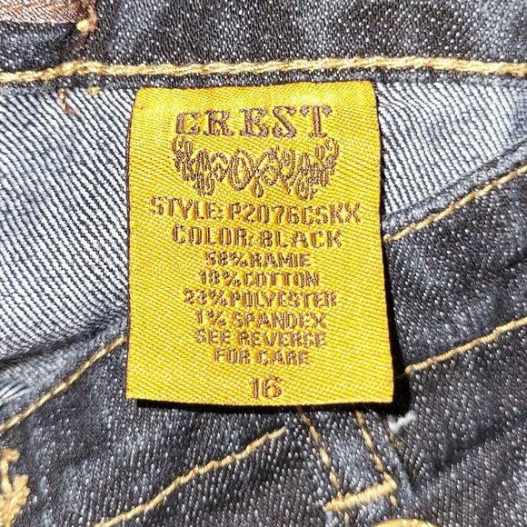 Crest Jeans Super High Waisted Button + Zip Women's Size 16 x 31" inseam - Picture 4 of 5